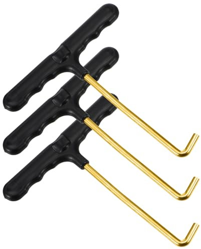 TIESOME 3Pcs Trampoline Spring Pull Tool Kit, Trampoline T-Hook Puller Spring Pull T-Shape Hook with Plastic Handle Trampoline Accessories