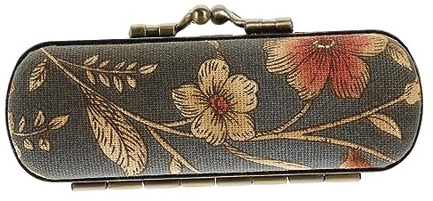 Healeved Estuche De Lápiz Labial Retro con Espejo Soporte De Lápiz Labial para Mujer Caja Compacta De 3.85 X 1.69 X 1.25in para Bolso Accesorio De Viaje Y Organización De Pintalabios