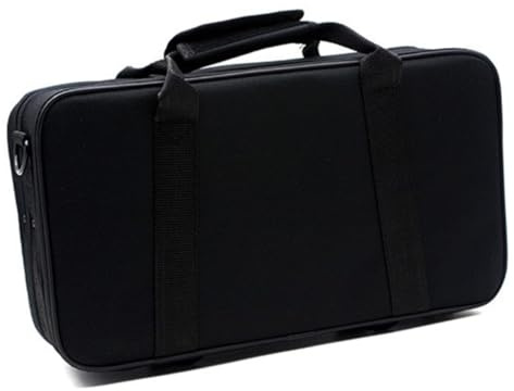 Schwarze Oxford Tragetasche für Klarinette, Hand und Schultertasche | Robuste Aufbewahrung mit Stoßdämpfung, Geräumiges Design, Minimalistisch Elegant, für Unterwegs