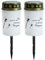 Luces solares al aire libre, 2 piezas de luces de tumba solar, 5.6x2.8 pulgadas para cementerio, decorativo sin llama con pico de tierra