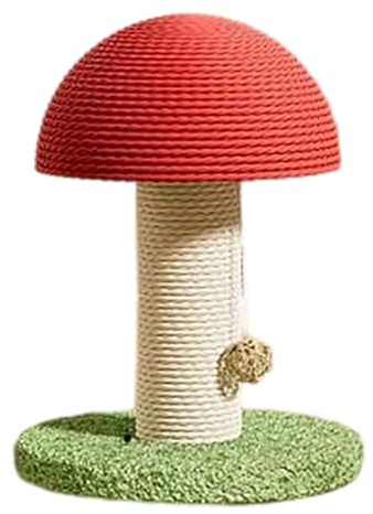 Jute Kratzbrett für Katzen mit robustem Standfuß - Kratzbaum aus Naturfaser für Wohnung, Kletter- und Spielturm in Naturfarben (B)