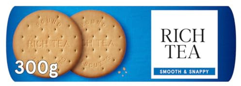 Biscuits Bundle Pack with Rich Tea Biscuits 300g, Pack Of 2, SMOOTH & SNAPPY Carefully baked for a dunkable, lightly malty treat.