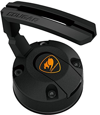 Cougar Gaming | Support DE Cordon pour Souris | Bunker - Conception brevetée - Ventouse colloïdale - Bras Flexible - Compatibilité Universelle - Fiabilité et stabilité