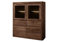MASSIVMOEBEL24.DE Toronto Highboard Sheesham/Palisander - Verschiedene Größen und Farben, Farbe:Dunkelbraun gebeizt, Größe:128x40x145 cm (BxTxH)