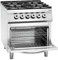 Bartscher 4 Flammen Gasherd 900 Master mit Elektrobackofen 2/1 GN | Gastronomiebedarf