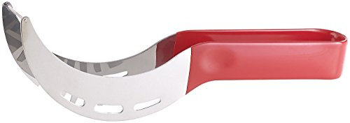 PEARL Tagliafrutta - Taglia melone: Taglia anguria 2in1 e pinza da portata in acciaio inossidabile (Coltello per melone, Divisore di melone, Anguria)