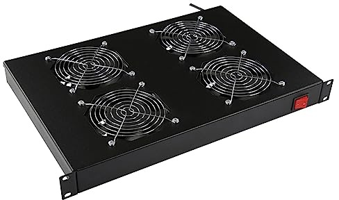 Lanview 4 FANS, ANALOG THERMOSTAT RACK MOUNT FAN MODULE 1U, RAF315BL (RACK MOUNT FAN MODULE 1U)