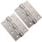 Qrity 4 Pièces Charnière Fenêtre Charnière 100mm Porte de l'armoire Charnières Connecteurs en Acier Inoxydable 4 Roulements à Billes Avec Vis, Argent