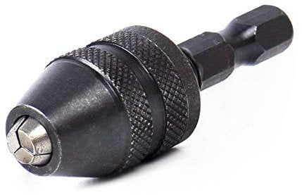 Gasea 0.5-3mm Quick Change 1/4 Hex Shank Keyless Drill Chuck Converter Adaptor