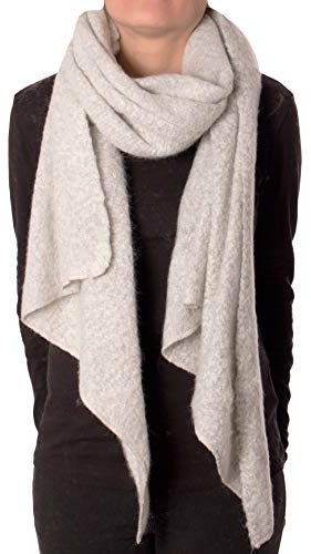 Fashion YOU WANT Damen XXL SCHAL kariert und mit Stern Motiv kuschelig warm Trend 2018 Stola XXL Tuch (grau Stern)
