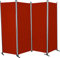 Angerer Freizeitmöbel GmbH Paravent - Raumteiler & Raumtrenner Sichtschutz - Outdoor Paravent für Windschutz & Schatten auf Balkon (4-teilig, PE Bordeaux)