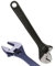 Autofather Adjustable Wrench Length 450 mm (18), Jaw 42 mm Drop Forged Steel Adjustable Spanner Grip Soft Handle