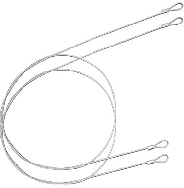OMOTOOL Cavo di sicurezza con lucchetto (confezione da 2), 48 pollici in acciaio inossidabile, cordino con cordino, cavo di sicurezza per blocco bagagli per gopro, action cam