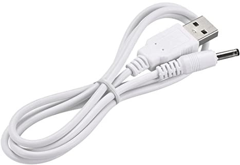 sourcing map USB Type-A Male to 3.5 x 1.35mm DC 5V 1A Plug Barrel Connector Charge Cable White