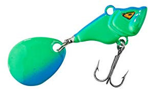 Balzer Shirasu Colonel Spin Buddy Evil Eye - Jigspinner, Größe/Gewicht/Farbe:3cm / 12.5g / Blue Melon