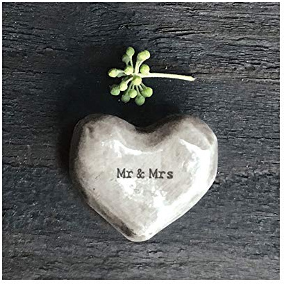 East of India Heart Token - Mr & Mrs