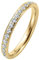 Stella-Jewellery 585er Gelbgold Diamant Memory Ring mit Brillanten 0,35 ct. Memoire Eternity 14K Gr. 50