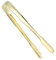 Stainless Steel Ice Cube Tong, Multi-Functional Food Clip Sugar Bread Buffet Salad BBQ Clamp Bar Tools (Gold)