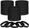 LVNRIDS Braccialetti in silicone vuoti 100 pezzi, braccialetti elastici in gomma per feste sportive Braccialetto Nero S
