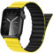 Tasikar Compatibile con Cinturino Apple Watch 49mm 46mm 45mm 44mm 42mm, Cinturini Silicone con Forte Chiusura Magnetica per Apple Watch Ultra Series 10 9 8 7 6 5 4 3 2 1 SE (Giallo-Nero)
