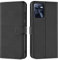 Verco Handyhülle für Realme C35 Hülle, Bookcase Tasche Flipcover für Realme C35 Case [Kartenfächer/Aufstellfunktion], Schwarz