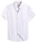 Alimens & Gentle Men's Short Sleeve Oxford Shirt Regular Fit Button Down Collar Shirts with Pocket, All White, XL