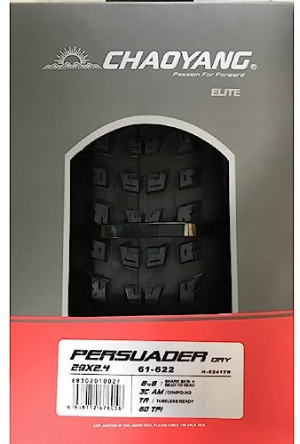 CHAOYANG Tyre 29x2,4 Persuader Dry 60TPI Tubeless Ready BtoB, Unisex-Adult, Negro, Talla Única