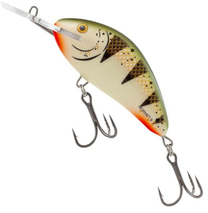 Salmo Hornet Wobbler, Salmo Farben:Nordic Perch, Länge/Gewicht/Laufverhalten/Tauchtiefe:9cm / 36g / schwimmend / 3.5-5.0m