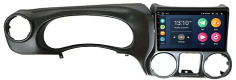 FONALO Android 10 Autoradio Stereo Kompatibel für Jeep Wrangler 3 Jk 2010-2018 Car Radio 9 Zoll 1080P Touchscreen Freisprecheinrichtung Doppel Din mit Bildschirm RüCkfahrkamera (Color : TS7 1+32G)