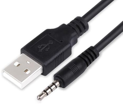 Xingdianfu Cable de datos Jack/macho a USB de 3,5 mm para reproductor MP3/MP4, grabadora de vídeo para coche, altavoces de bolsillo