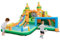 COSTWAY Inflatable Water Park, Kids Bouncy Castle Jumper House with Dual Slides, Water Cannon, Basketball Hoop, Football Gate, Ring Toss, 472 x 449 x 255cm
