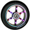 Chilli Pro Scooter 6 Spoked 120mm Stunt Scooter Rolle 120mm I Trick I Tret I Roller I Wheel Rainbow Neochrome
