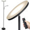 LED Uplighter Floor Lamp, Upgraded 42W 4200LM Dimmable Floor Standing Lamp with Remote & Touch Control, 1min Installation, Standard Reading Lamps Living Room Modern for Bedroom,office,babyroom(Black)