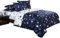 BettwäSche 240x260 Stern BettwäSche-Sets Microfaser Flauschig Bettzeug Sternenklarer Himmel Muster Bettbezug füR MäDchen Jungen und Kissenbezug 80x80 mit ReißVerschluss