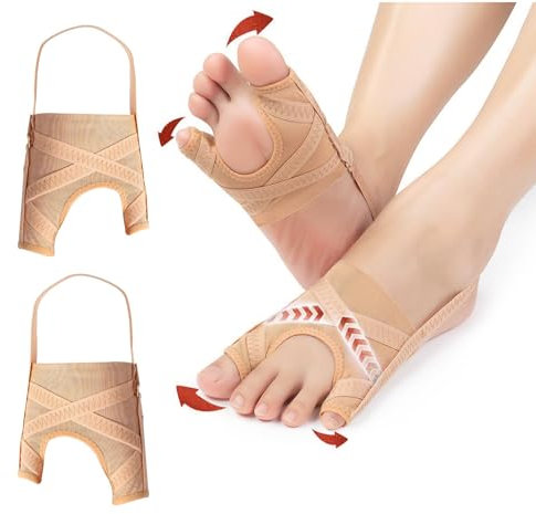YiJiuBa Hallux Valgus Korrektur, 1 Paar Hallux Valgus Schiene zehenspreizer hallux valgus hallux valgus bandage Zehenschutz Großer Zeh, Rutschfester Hallux Valgus Bandage für Männ Frauen