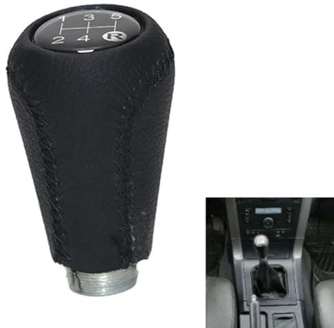 ZKSXSM Leder-Auto-Schaltknauf-Kopf-Zahnradabdeckung Schalthebel-Knüppel für Große Mauer Hover H3 H5 2010 2011 2012 2013 Gangschalt-Handball