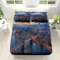 Spannbettlaken Abenddämmerung New York City Weiches Mikrofaser Spannbetttuch Set Design 90x200cm für Boxspringbetten Tiefe Tasche 30 cm Blau Für Kinder & Erwachsene Matratzenschoner
