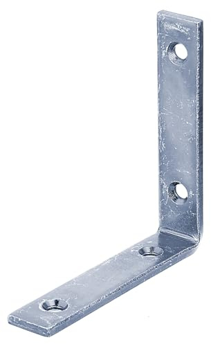 Alberts 823924 Balkenwinkel | schmal | galvanisch blau verzinkt | 100 x 100 x 20 mm | 20er Set