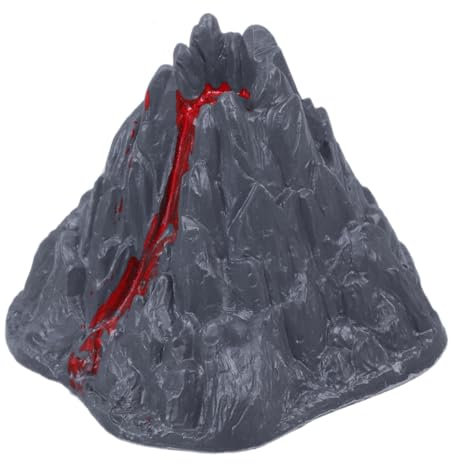 BESTonZON Vulkan-Lava-Spielzeug Lava Spielzeug Miniatur-Vulkanmodell Mini-Vulkanstatuen für den Garten Aquarium-Vulkan-Ornament Mikrolandschafts-Vulkan-Ornament Simulationsgebäude Plastik