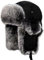YEKEYI Trappermütze, Wintermütze, russische Mütze, für Herren und Damen, Pelzmütze mit Kaninchenfell, Fliegermütze, winddicht, 03-schwarz, Einheitsgröße