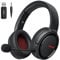 BINNUNE Wireless Gaming Headset, Type-C & USB Schnittstelle, 2.4GHz Gaming Headset mit Bluetooth, Headset mit Mikrofon & Geräuschunterdrückung, für PS5/PS4/PC/Switch/Mac, 40H Akkulaufzeit – Schwarz