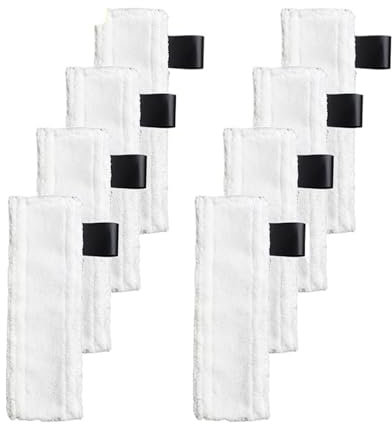 UEDBKCUJ Replacement Steam Cleaner Floor Mop Cloth Cover Rags Pads ，Compatible For Karcher， Easyfix SC1 SC2 SC3 SC4 SC5 Vacuum Cleaner Spare Parts,Bag，Vacuum Cleaner Accessories(8pcs)