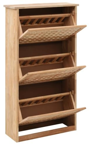 SXJEQOC Schuhhalter Kellerregal Küchenschrank Apothekerschrank Küche - Schuhschrank 55 x 20 x 104 cm Walnuss Massivholz für Küche Keller Badezimmer Campingplatz