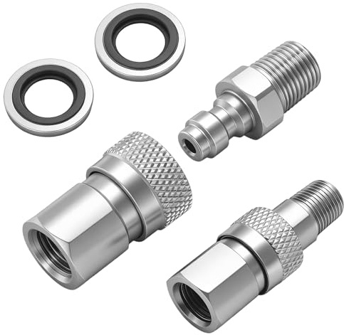 PCP 8 mm Schnelltrenn-Armaturen-Set männlich und weiblich mit 1/8 NPT-Gewinde für Luftsysteme