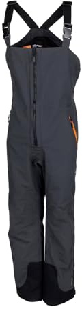 Savage Gear WP Performance Latzhose | wasserdichte Angelhose zum Raubfischangeln & Bootsangeln | atmungsaktive schützende Angelbekleidung | strapazierfähige Passform | Gunmetal | L