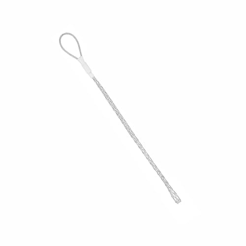 Calcetines de agarre para tirar de cables, calcetines de alambre de 15 a 18 mm de malla de acero galvanizado, kit de agarre de calcetines, varillas de tracción de cable para electricista