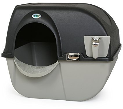 Omega Paw Elite Roll 'n Clean EL-RA20-1 Bac à litière autonettoyant Noir Minuit Taille L