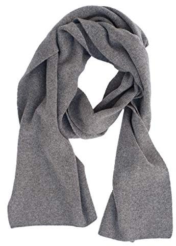 FosterNatur, Damen/Herren Schal glatt, 100% Wolle extrafein (Elk)