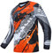 Cycling Jersey Men's Mountain Bike Motocross Jersey Long Sleeve MTB T-Shirt Downhill Tops Sports Racing Blouse Orange M