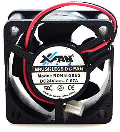 N+A cooling fan Xinruilian RDH4020B2,Server Cooler Fan Xinruilian RDH4020B2 24V 0.07A, Silent inverter fan for 40x40x20mm 2 line